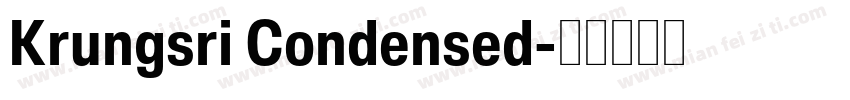 Krungsri Condensed字体转换